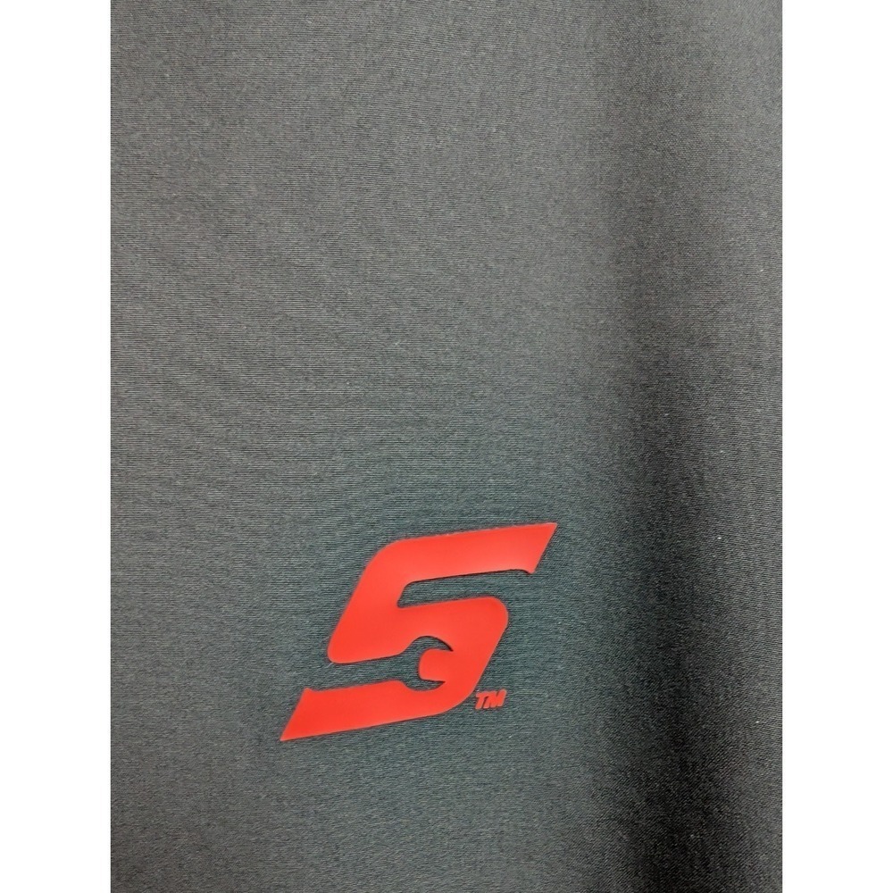A9 Mens XL black and red SNAP-ON 1/4 zip choko jacket BEAUTIFUL CONDITION - Picture 2 of 5